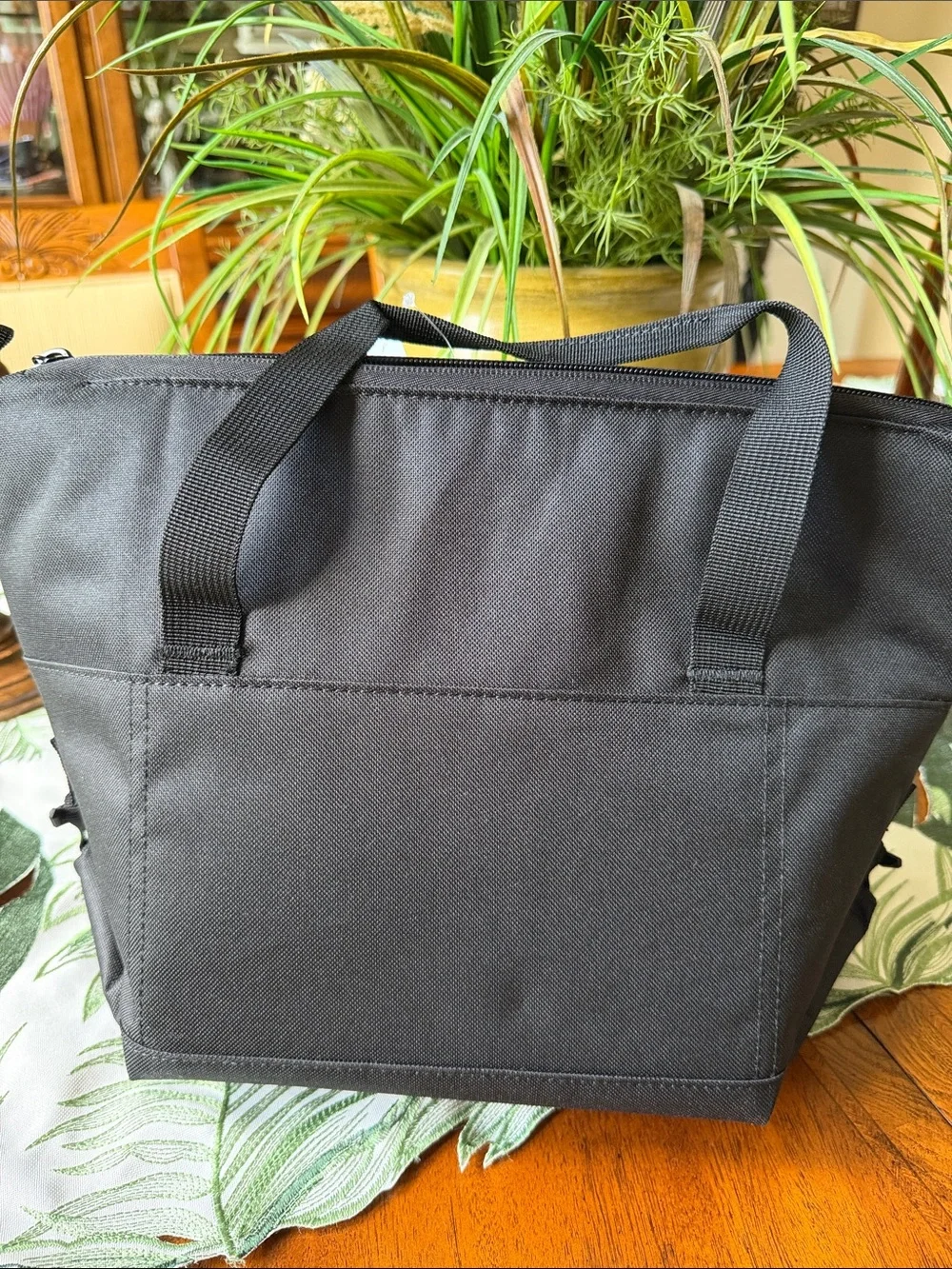 Port Authority Black Tote with 'La Mejor Mama' Floral Graphic